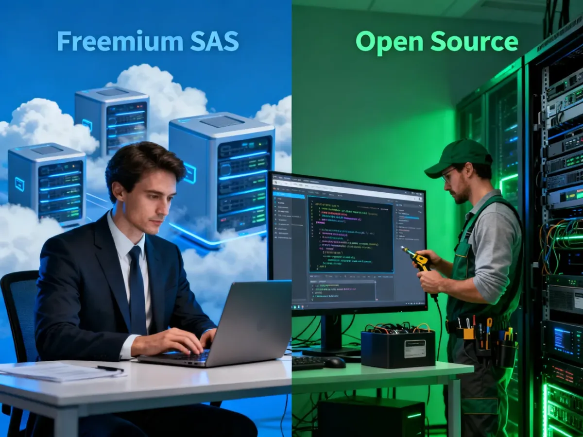 Porównanie usług freemium i oprogramowania Open Source
